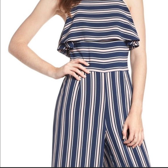 navy and pink jumpsuit - Picture 2 of 5